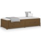 vidaXL Sofá cama de madera maciza de pino marrón miel 90x190 cm