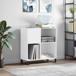 vidaXL Mueble para discos madera contrachapada blanco 84,5x38x89 cm