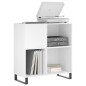 vidaXL Mueble para discos madera contrachapada blanco 84,5x38x89 cm