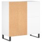 vidaXL Mueble para discos madera contrachapada blanco 84,5x38x89 cm