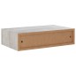 vidaXL Estante de pared con cajón 2 uds MDF gris hormigón 40x23,5x10cm vidaXL Estante de pared con cajón 2 uds MDF gris hormigón 40x23,5x10cm