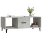 vidaXL Mesa de centro madera contrachapada gris hormigón 102x50x40 cm vidaXL Mesa de centro madera contrachapada gris hormigón 102x50x40 cm