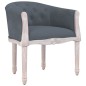 vidaXL Silla de comedor terciopelo gris oscuro