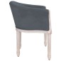 vidaXL Silla de comedor terciopelo gris oscuro