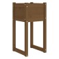 vidaXL Jardinera madera maciza de pino marrón miel 40x40x81 cm vidaXL Jardinera madera maciza de pino marrón miel 40x40x81 cm