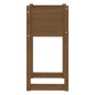 vidaXL Jardinera madera maciza de pino marrón miel 40x40x81 cm vidaXL Jardinera madera maciza de pino marrón miel 40x40x81 cm