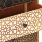 vidaXL Aparador con estampado madera maciza de mango 90x30x70 cm vidaXL Aparador con estampado madera maciza de mango 90x30x70 cm