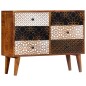 vidaXL Aparador con estampado madera maciza de mango 90x30x70 cm vidaXL Aparador con estampado madera maciza de mango 90x30x70 cm