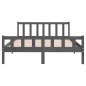 vidaXL Estructura de cama madera maciza gris 120x200 cm vidaXL Estructura de cama madera maciza gris 120x200 cm