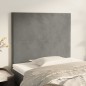 vidaXL Cabeceros 2 unidades de terciopelo gris claro 100x5x78/88 cm vidaXL Cabeceros 2 unidades de terciopelo gris claro 100x5x78/88 cm