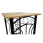 vidaXL Set mesa de desayuno/comedor madera marrón con acero negro vidaXL Set mesa de desayuno/comedor madera marrón con acero negro