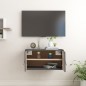 vidaXL Armario de pared de madera maciza de pino gris 60x30x30 cm