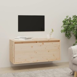 vidaXL Armario de pared madera maciza de pino 80x30x35 cm