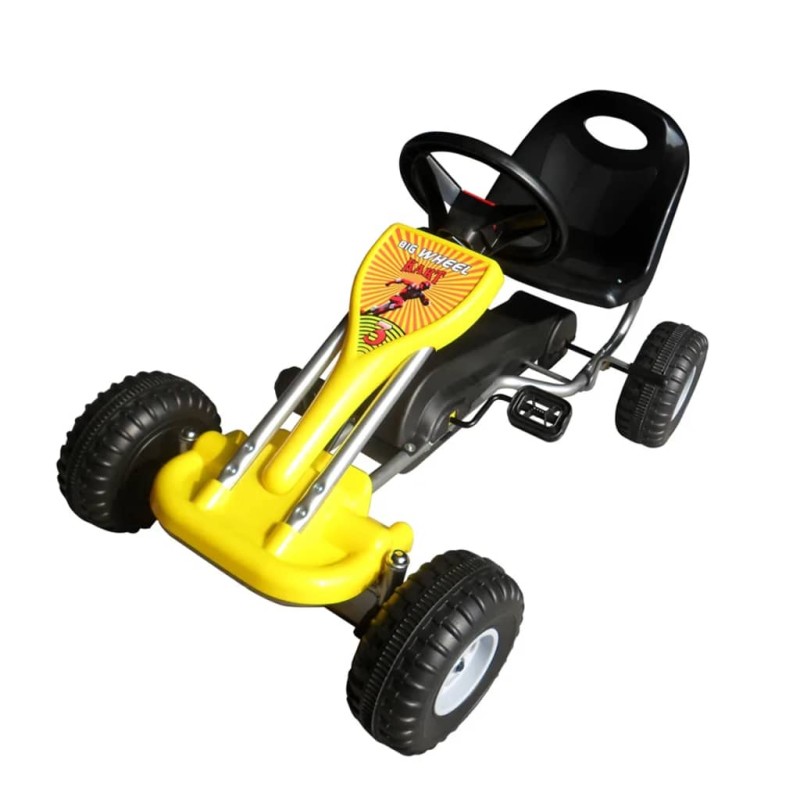 vidaXL Kart correpasillos con pedales amarillo vidaXL Kart correpasillos con pedales amarillo