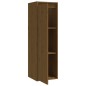 vidaXL Armario de pared 2 uds madera de pino marrón miel 30x30x100 cm vidaXL Armario de pared 2 uds madera de pino marrón miel 30x30x100 cm
