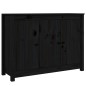 vidaXL Aparador de madera maciza de pino negro 100x35x74 cm vidaXL Aparador de madera maciza de pino negro 100x35x74 cm