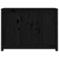 vidaXL Aparador de madera maciza de pino negro 100x35x74 cm vidaXL Aparador de madera maciza de pino negro 100x35x74 cm