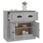 vidaXL Aparador de madera contrachapada gris hormigón 70x35,5x67,5 cm vidaXL Aparador de madera contrachapada gris hormigón 70x35,5x67,5 cm