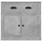vidaXL Aparador de madera contrachapada gris hormigón 70x35,5x67,5 cm vidaXL Aparador de madera contrachapada gris hormigón 70x35,5x67,5 cm