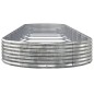 vidaXL Jardinera arriate acero recubrimiento polvo plata 600x140x36 cm vidaXL Jardinera arriate acero recubrimiento polvo plata 600x140x36 cm