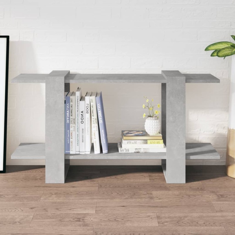 vidaXL Estantería madera contrachapada gris hormigón 100x30x51 cm vidaXL Estantería madera contrachapada gris hormigón 100x30x51 cm