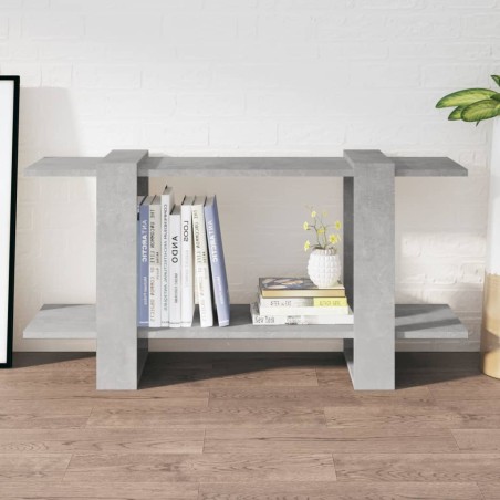 vidaXL Estantería madera contrachapada gris hormigón 100x30x51 cm