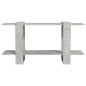 vidaXL Estantería madera contrachapada gris hormigón 100x30x51 cm vidaXL Estantería madera contrachapada gris hormigón 100x30x51 cm