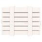vidaXL Caja de almacenaje madera maciza de pino blanca 58x40,5x42 cm
