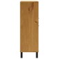 vidaXL Aparador alto con puerta vidrio FLAM madera pino 92x40x122,5 cm vidaXL Aparador alto con puerta vidrio FLAM madera pino 92x40x122,5 cm