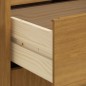 vidaXL Aparador alto con puerta vidrio FLAM madera pino 92x40x122,5 cm vidaXL Aparador alto con puerta vidrio FLAM madera pino 92x40x122,5 cm