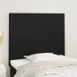 vidaXL Cabeceros 2 unidades de cuero sintético negro 90x5x78/88 cm