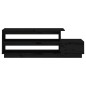 vidaXL Mesa de centro madera maciza de pino negro 120x50x40,5 cm vidaXL Mesa de centro madera maciza de pino negro 120x50x40,5 cm