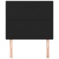 vidaXL Cabeceros 2 unidades de cuero sintético negro 90x5x78/88 cm