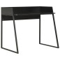 vidaXL Escritorio negro 90x60x88 cm