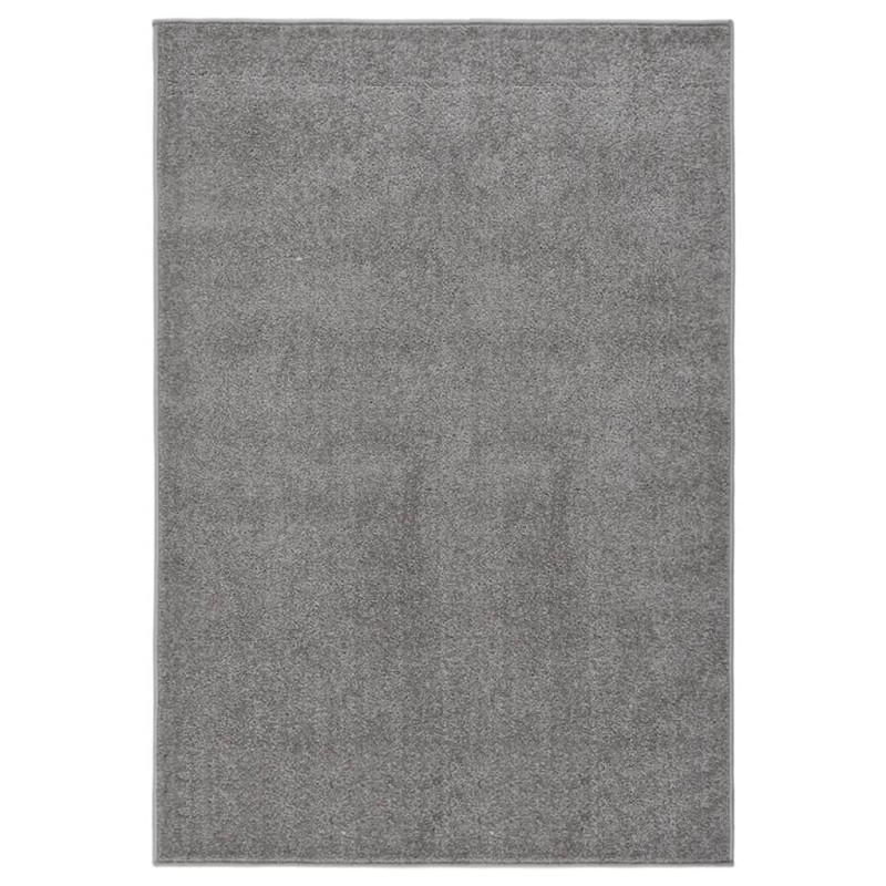 vidaXL Alfombra de pelo corto gris 160x230 cm vidaXL Alfombra de pelo corto gris 160x230 cm