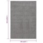 vidaXL Alfombra de pelo corto gris 160x230 cm vidaXL Alfombra de pelo corto gris 160x230 cm