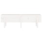 vidaXL Arriate elevado de jardín madera maciza pino blanco 121x30x38cm vidaXL Arriate elevado de jardín madera maciza pino blanco 121x30x38cm