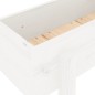vidaXL Arriate elevado de jardín madera maciza pino blanco 121x30x38cm vidaXL Arriate elevado de jardín madera maciza pino blanco 121x30x38cm