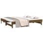 vidaXL Sofá cama extraíble madera de pino marrón miel 2x(80x200) cm vidaXL Sofá cama extraíble madera de pino marrón miel 2x(80x200) cm