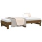 vidaXL Sofá cama extraíble madera de pino marrón miel 2x(80x200) cm vidaXL Sofá cama extraíble madera de pino marrón miel 2x(80x200) cm