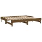 vidaXL Sofá cama extraíble madera de pino marrón miel 2x(80x200) cm vidaXL Sofá cama extraíble madera de pino marrón miel 2x(80x200) cm