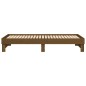 vidaXL Sofá cama extraíble madera de pino marrón miel 2x(80x200) cm vidaXL Sofá cama extraíble madera de pino marrón miel 2x(80x200) cm