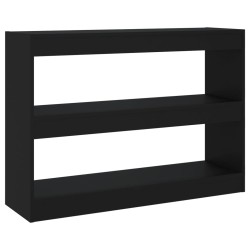 vidaXL Estantería/divisor de espacios negro 100x30x72 cm