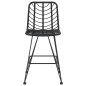 vidaXL Taburetes de cocina 2 uds ratán PE y acero negro 45x56x103,5 cm vidaXL Taburetes de cocina 2 uds ratán PE y acero negro 45x56x103,5 cm