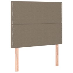 vidaXL Cabeceros 2 unidades tela gris taupe 80x5x78/88 cm