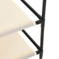 vidaXL Armario almacenaje de acero con 4 cestas tela crema 63x30x71 cm vidaXL Armario almacenaje de acero con 4 cestas tela crema 63x30x71 cm