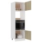 vidaXL Armario de microondas contrachapada color roble 60x57x207 cm vidaXL Armario de microondas contrachapada color roble 60x57x207 cm