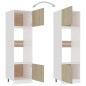 vidaXL Armario de microondas contrachapada color roble 60x57x207 cm vidaXL Armario de microondas contrachapada color roble 60x57x207 cm