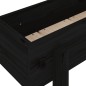 vidaXL Arriate elevado de jardín madera maciza pino negro 121x30x38 cm vidaXL Arriate elevado de jardín madera maciza pino negro 121x30x38 cm