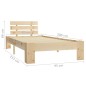 vidaXL Estructura de cama de madera maciza de pino 90x200 cm vidaXL Estructura de cama de madera maciza de pino 90x200 cm